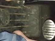 Playing in rain puddles barefoot in jeans then driving fast in the rain 2/16