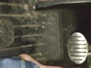 Playing in rain puddles barefoot in jeans then driving fast in the rain 3/16