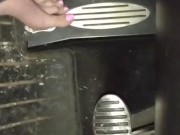 Playing in rain puddles barefoot in jeans then driving fast in the rain 9/16