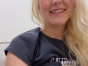 Random guy fucks me in a sports bar and cums on my face - Eva Elfie 12/16