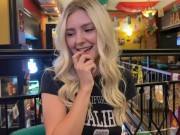 Random guy fucks me in a sports bar and cums on my face - Eva Elfie 2/16