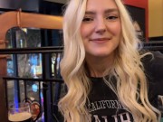 Random guy fucks me in a sports bar and cums on my face - Eva Elfie 3/16