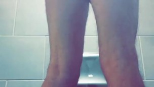 Shaking Ass in Public Restroom