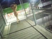 naked woman in public fucking with stranger at train station risky voyeurs