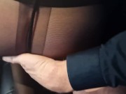 Blonde gives a blowjob while driving a car and gets her pussy fucked like an insatiable female dog 12/16