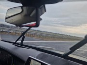 Blonde gives a blowjob while driving a car and gets her pussy fucked like an insatiable female dog 4/16