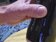 Pumping My Pocket Pussy Full Of Cum 14/16