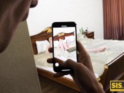 SISPORN. Stepbrother caught his cute Russian stepsister playing with pussy 2/16