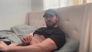 Instead of alarm clock my morning erection, big cock ejaculation
