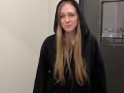 Bred a girl for a blowjob in the entrance - Arisha_Mills 1/16