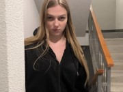Bred a girl for a blowjob in the entrance - Arisha_Mills 5/16