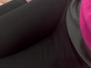 I suck him and jerk him with my small tits to empty his balls for the 4th time today there is no mor