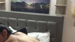 Two Latin lesbians have rough sex.