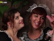 CFNM 3some maids jerk cock in FFM 7/16