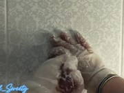 JOI - Mister needs to wash his dirty dick, I do it only in gloves 13/16