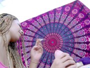 Hot sex video With Alana A cute young rasta babe and older cock 3/16