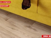 STEPMOM IN BLACK PANTYHOSE GIVES BLOWJOB - POV MILF 1/16