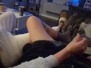 'Almost Caught'  NutFlix & Chill - We Can't keep our hands off each other! (Juicy Lousie) 1/16