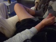 'Almost Caught'  NutFlix & Chill - We Can't keep our hands off each other! (Juicy Lousie) 2/16