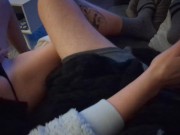 'Almost Caught'  NutFlix & Chill - We Can't keep our hands off each other! (Juicy Lousie) 6/16