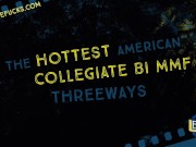 Bi College Fucks - Cain and Courtney share Josh 10/16