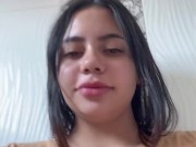 juicy milf plays in the shower with her fat pussy