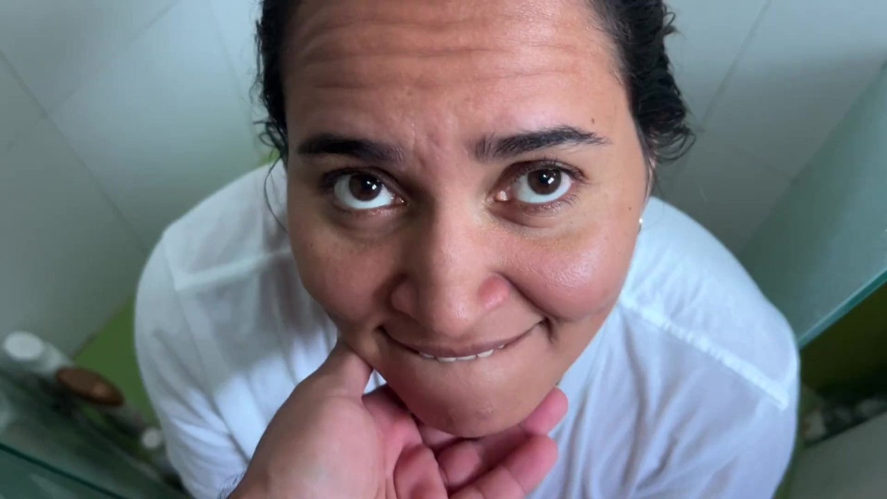POV I discover my stepmother masturbating in the shower and I fuck her  before my father arrives