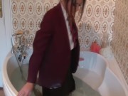 Dark Haired Emma Green Is Fucking Ready To Wet Her Clothes & Pussy! 5/16