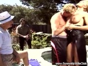 Awesome Big Tit Swinger Wife Enjoys Fucking a New Cock 4/16