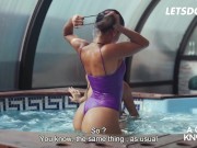 Curvy Babes Susy Gala, Canela Skin & Kessy Shy Enjoy Pool Sex - A GIRL KNOWS 1/16