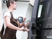 Cock Hungry Slut Candie Luciani Entices Workmen Into Slamming Her Pussy And Ass DP Style 2/16