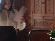 Deeper. Naughty babe fucks BBC 2/16