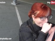 MyDirtyHobby - Awesome Iva_Sonnenschein gets sprayed with cum in public 11/16