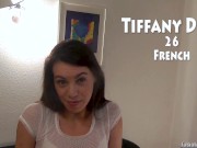 French deepthroat slut deepthroats and takes a massive facial in casting 1/16