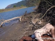 real wife fucks big black cock at public nude Beach almost caught cuckolding husband 9/16