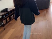 Girlfriend Gives Sneaky Sloppy Blowjob to Repair Man 1/16