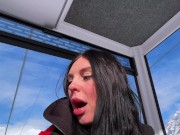 Незнакомка на улице показала сиськи, заплатила жестким трахом и камшотом на лицо/ публичный секс 13/16