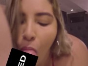 Safada pagando aluguel com uma mamada na rola do dono da casa. 10/16