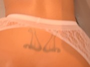 The temptation of the MILF bride: no church, just hard fetish sex with the priest 16/16