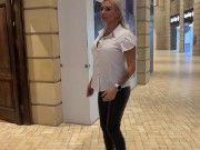 A salesgirl from a clothing store sucked off a customer's dick in the toilet of a mall 4/16