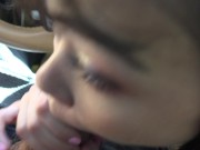 Super sweet and very cute Brianna Arson plays with herself and sucks cock (roadhead POV) 14/16