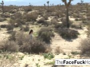 Beautiful Brunette Babe Loves Throating Cock 2/16