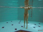 Milana and Alice enjoy themselves in the pool 15/16