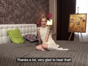 His cock is too big for her tiny innocent pussy 1/16