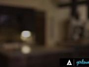 Naughty Lesbian Strap-On Creampies Wife 2/16