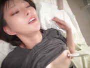 乳首やビラビラに洗濯バサミを挟み、ディルドで抜き差しついでに中出しちゃおう（素人、個人撮影、日本人） 1/16