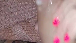 MY NEIGHBOR'S MOTHER-IN-LAW COMES TO VISIT US AND SUCKS MY COCK TO SEE MY CUM