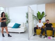 Amazing sexy Blind Date with Rebeka Rock and several young rookies! 9/16