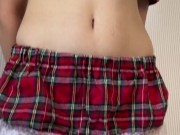 A girl with big tits in a school uniform fucking loudly 3/16