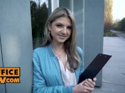 POV - Petite blonde Gina Gerson fucking the boss to get ahead 2/16